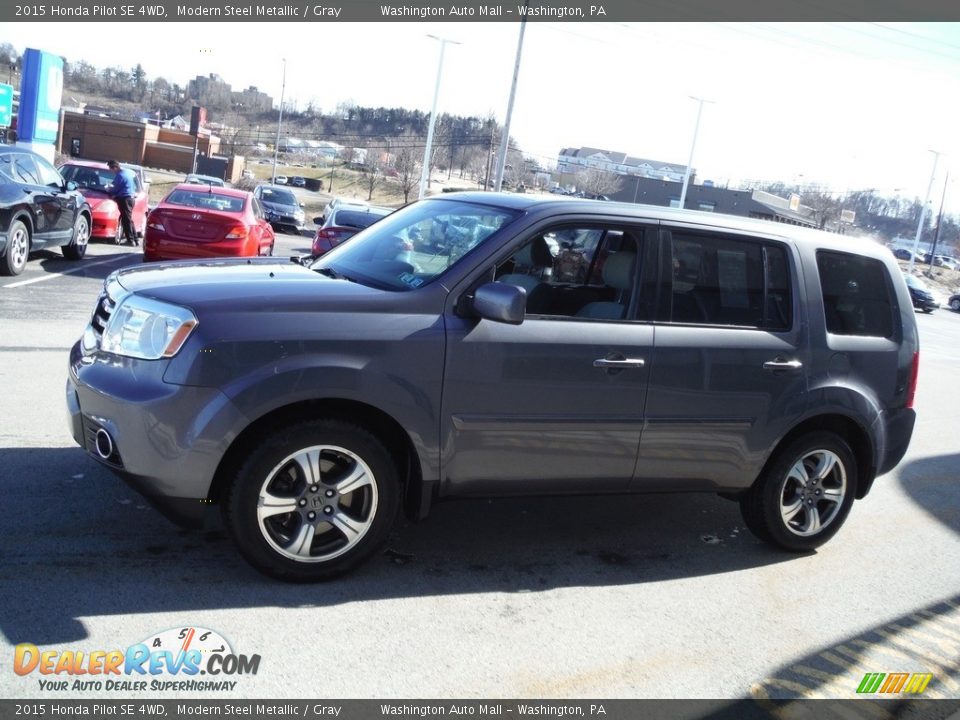 2015 Honda Pilot SE 4WD Modern Steel Metallic / Gray Photo #6