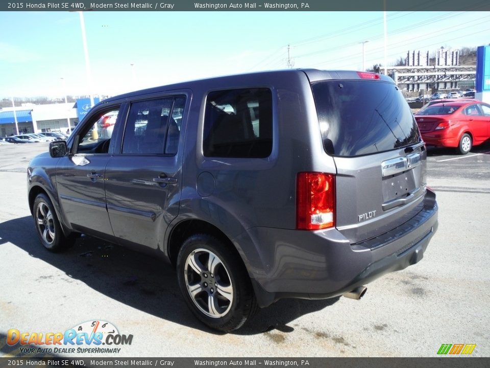 2015 Honda Pilot SE 4WD Modern Steel Metallic / Gray Photo #7