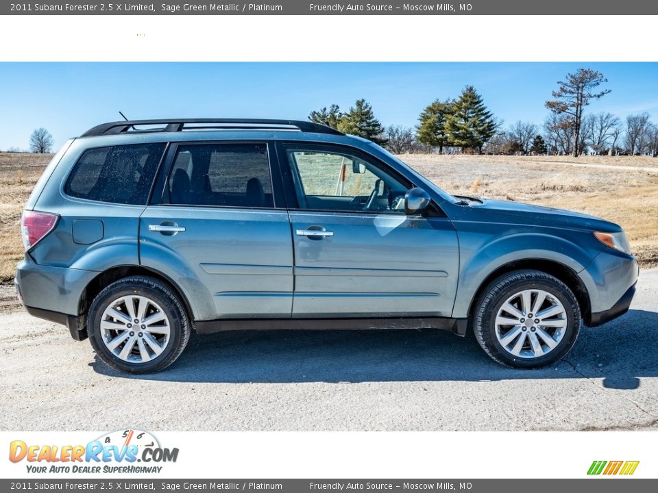 2011 Subaru Forester 2.5 X Limited Sage Green Metallic / Platinum Photo #3