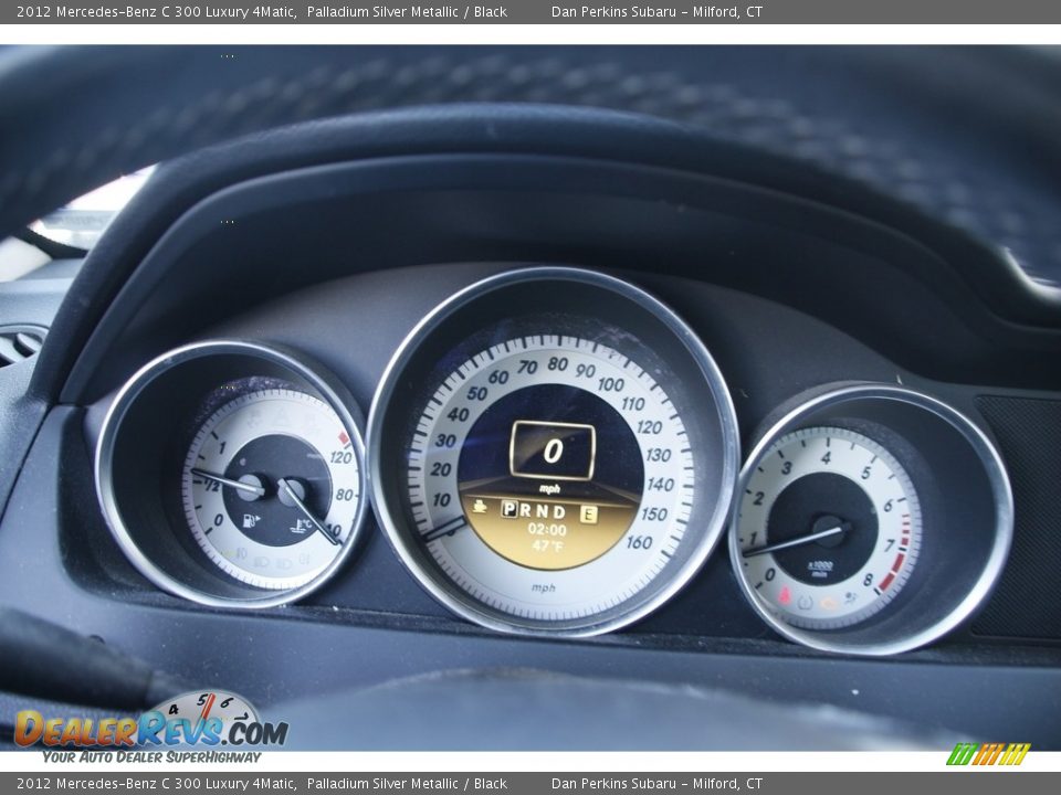 2012 Mercedes-Benz C 300 Luxury 4Matic Palladium Silver Metallic / Black Photo #17