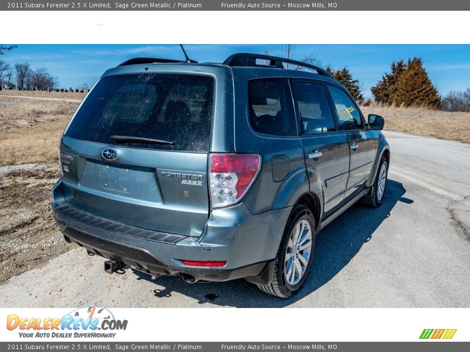 2011 Subaru Forester 2.5 X Limited Sage Green Metallic / Platinum Photo #4