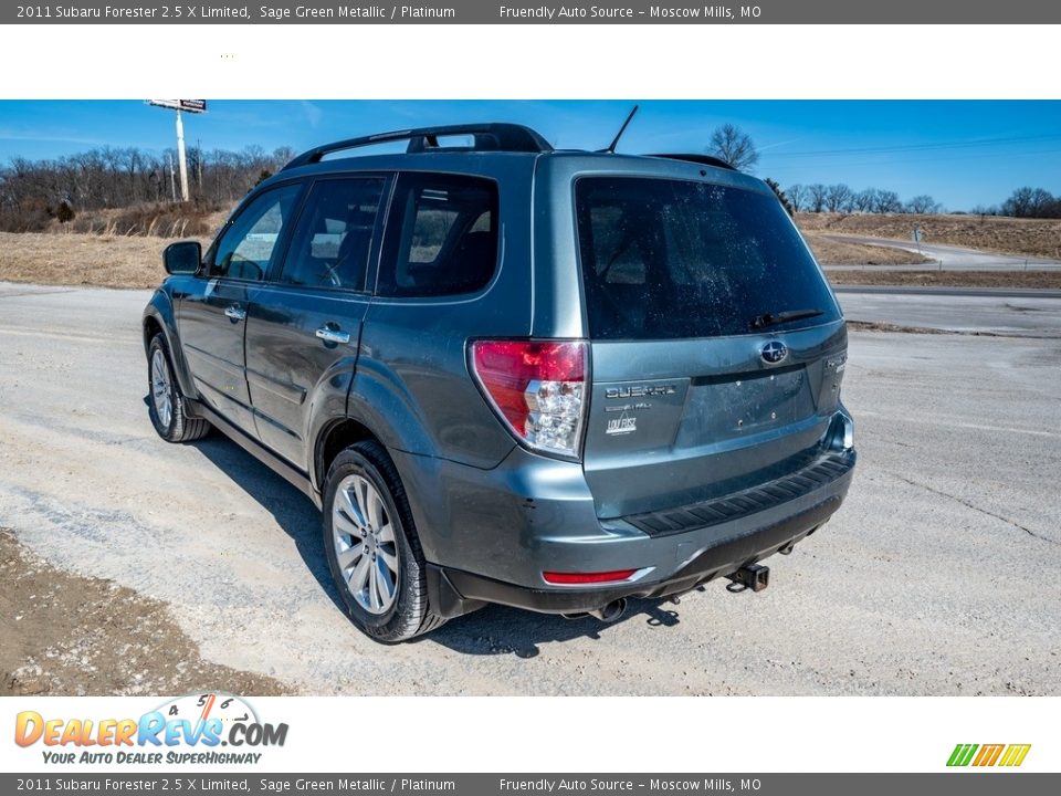 2011 Subaru Forester 2.5 X Limited Sage Green Metallic / Platinum Photo #6