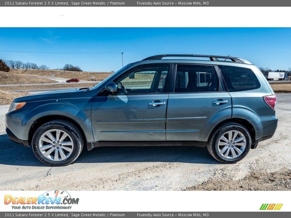 2011 Subaru Forester 2.5 X Limited Sage Green Metallic / Platinum Photo #7