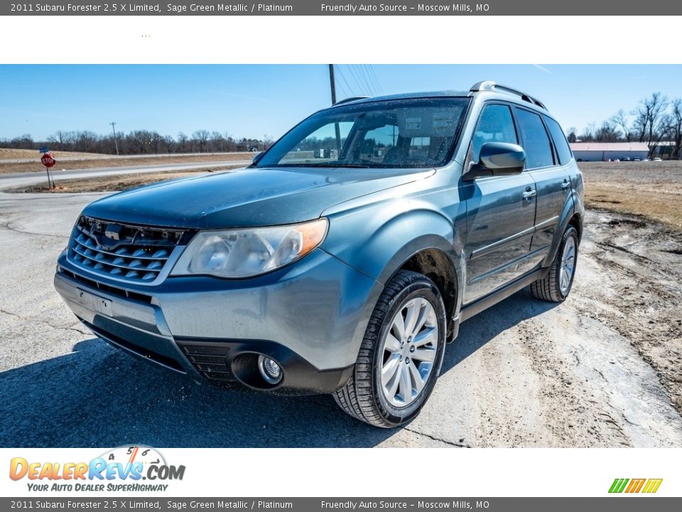 2011 Subaru Forester 2.5 X Limited Sage Green Metallic / Platinum Photo #8