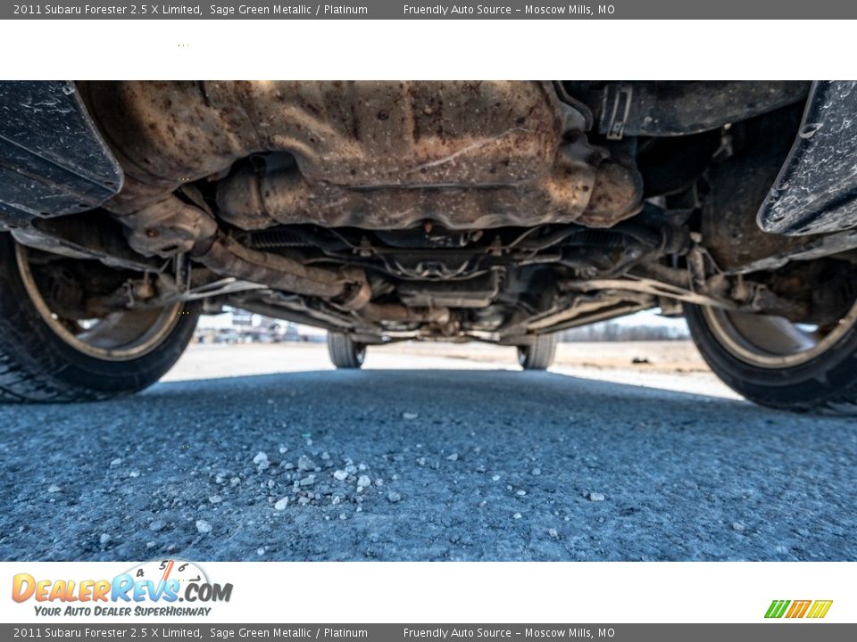 2011 Subaru Forester 2.5 X Limited Sage Green Metallic / Platinum Photo #10