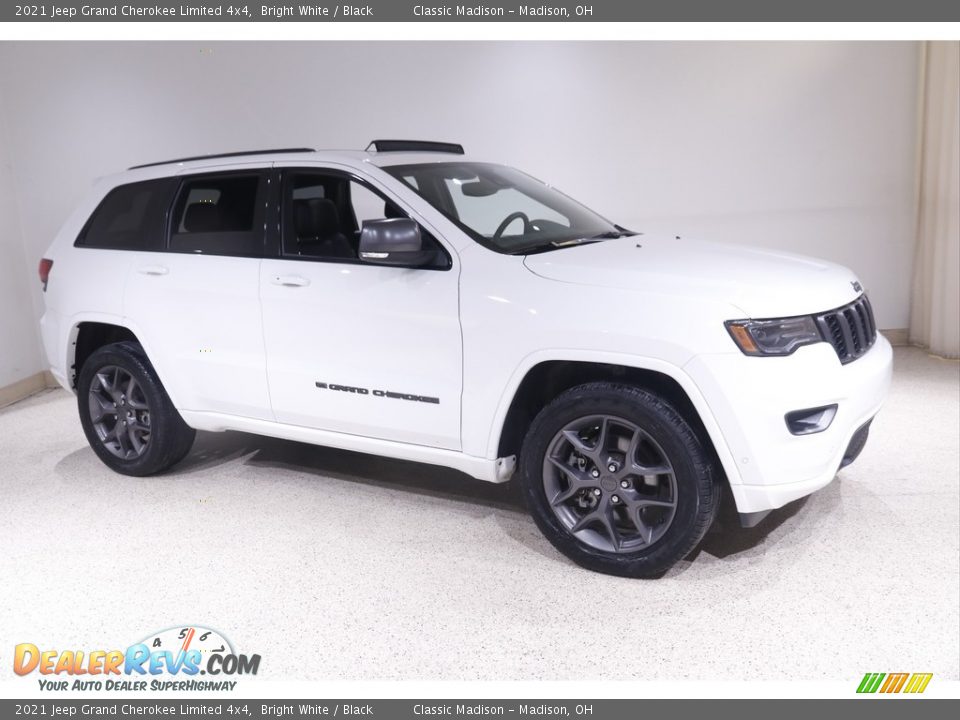 2021 Jeep Grand Cherokee Limited 4x4 Bright White / Black Photo #1