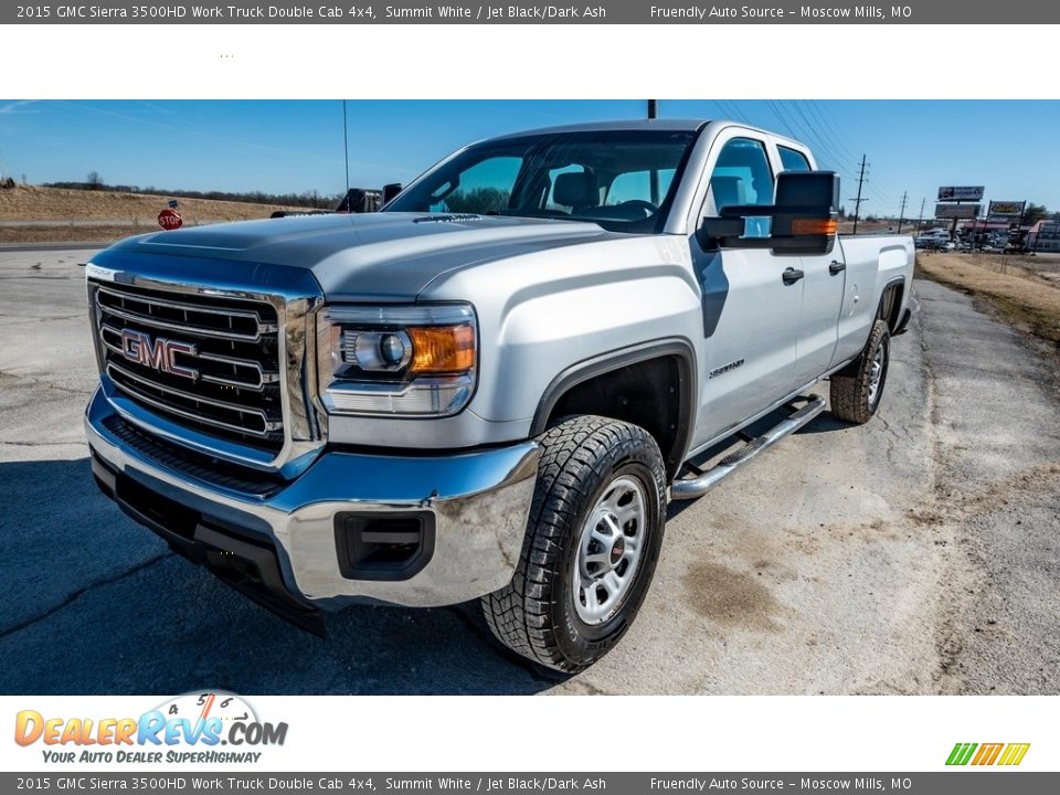 Summit White 2015 GMC Sierra 3500HD Work Truck Double Cab 4x4 Photo #8