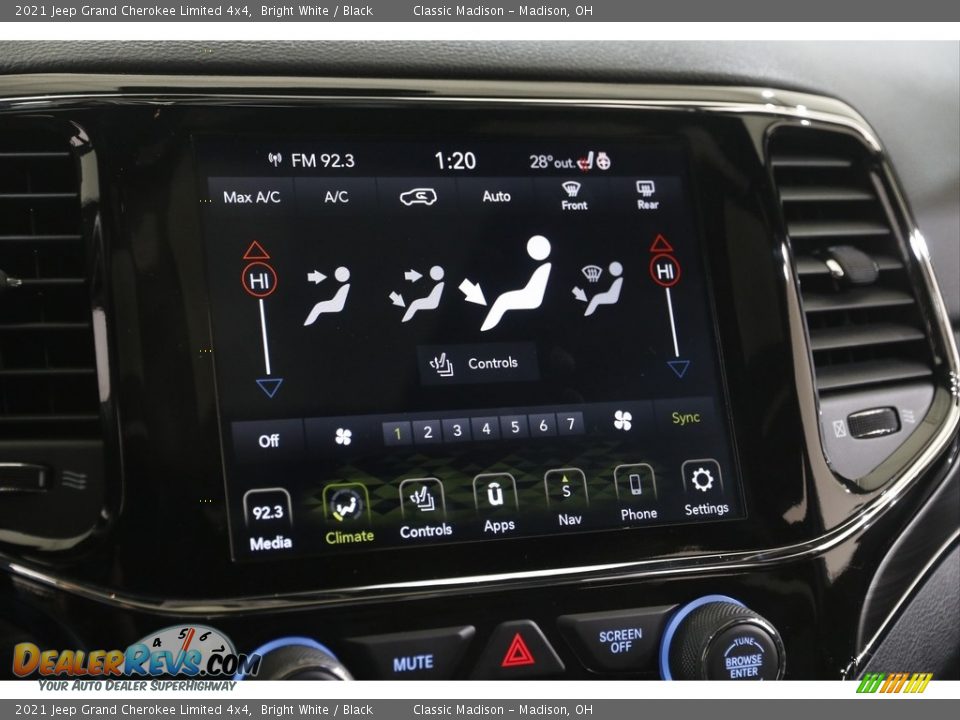 2021 Jeep Grand Cherokee Limited 4x4 Bright White / Black Photo #10