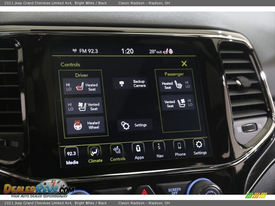 2021 Jeep Grand Cherokee Limited 4x4 Bright White / Black Photo #11