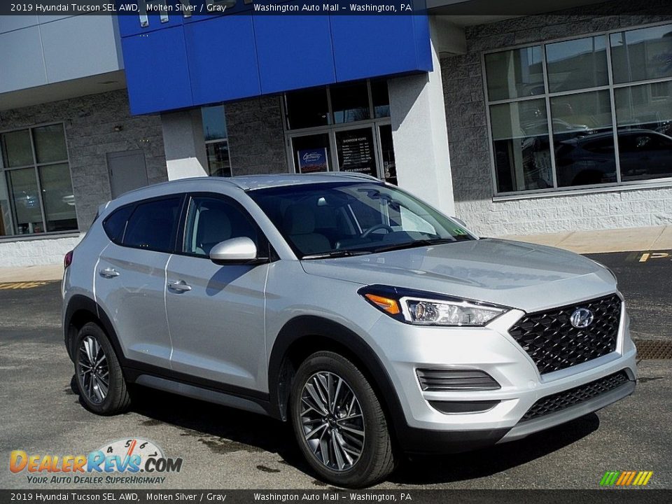 2019 Hyundai Tucson SEL AWD Molten Silver / Gray Photo #1