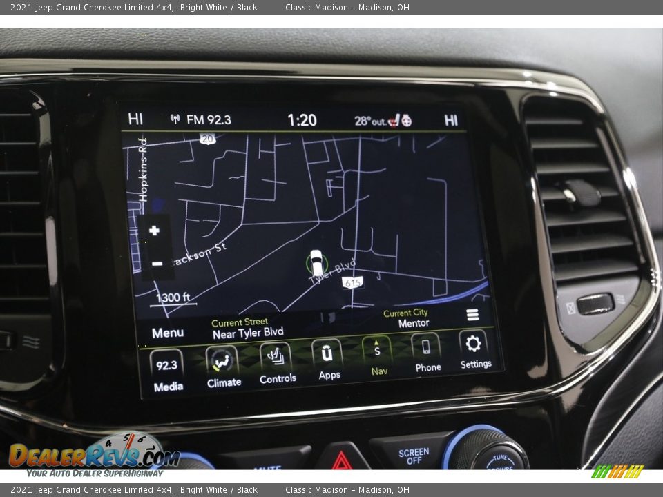 2021 Jeep Grand Cherokee Limited 4x4 Bright White / Black Photo #12