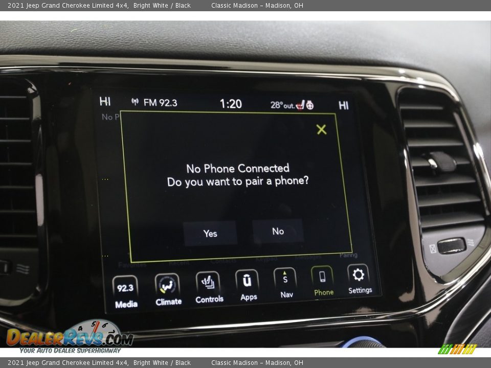 2021 Jeep Grand Cherokee Limited 4x4 Bright White / Black Photo #13