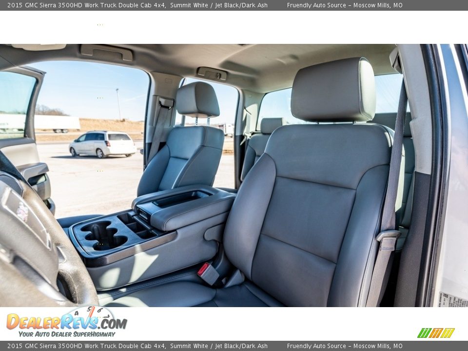 Front Seat of 2015 GMC Sierra 3500HD Work Truck Double Cab 4x4 Photo #17