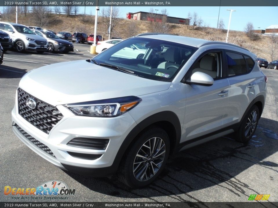 2019 Hyundai Tucson SEL AWD Molten Silver / Gray Photo #4