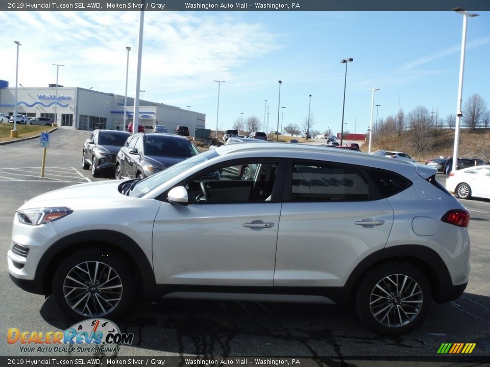 2019 Hyundai Tucson SEL AWD Molten Silver / Gray Photo #5