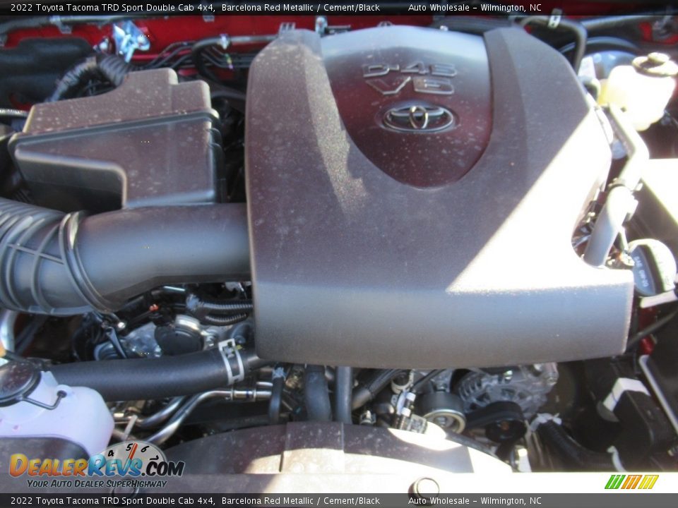 2022 Toyota Tacoma TRD Sport Double Cab 4x4 Barcelona Red Metallic / Cement/Black Photo #6