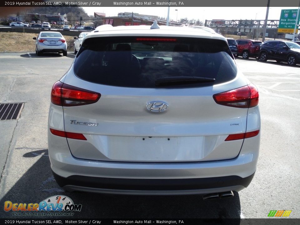 2019 Hyundai Tucson SEL AWD Molten Silver / Gray Photo #8