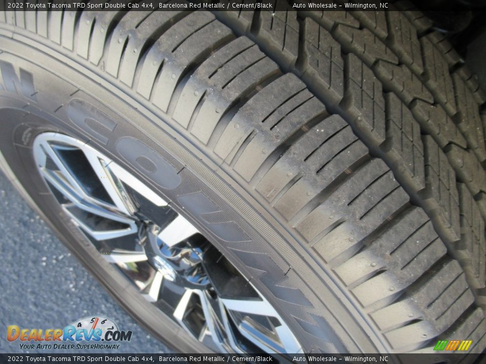 2022 Toyota Tacoma TRD Sport Double Cab 4x4 Barcelona Red Metallic / Cement/Black Photo #8