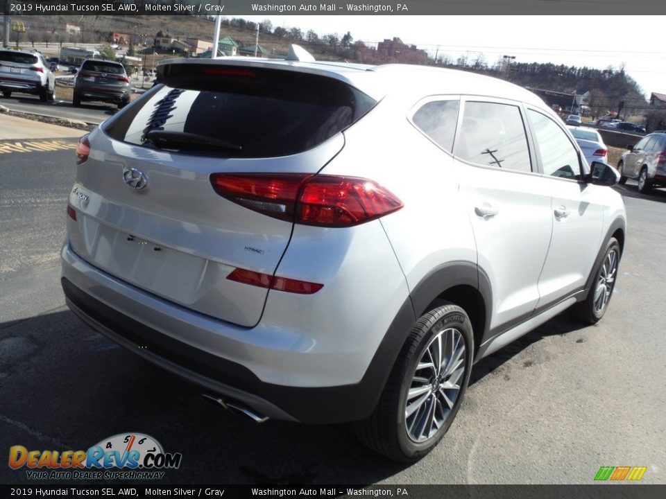 2019 Hyundai Tucson SEL AWD Molten Silver / Gray Photo #9