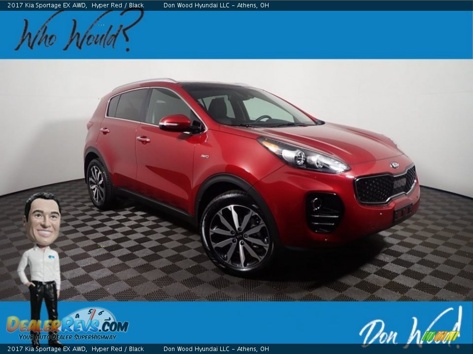 2017 Kia Sportage EX AWD Hyper Red / Black Photo #1