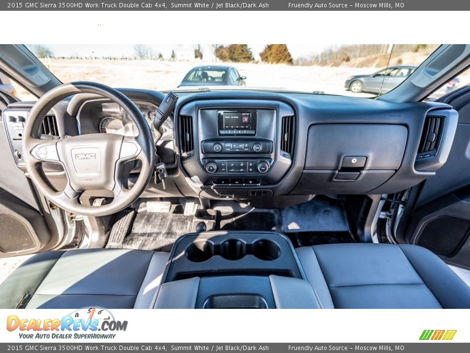 Dashboard of 2015 GMC Sierra 3500HD Work Truck Double Cab 4x4 Photo #26
