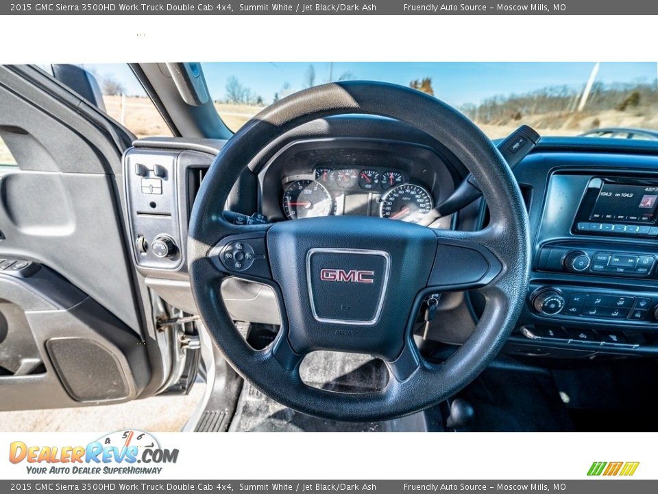 2015 GMC Sierra 3500HD Work Truck Double Cab 4x4 Steering Wheel Photo #27