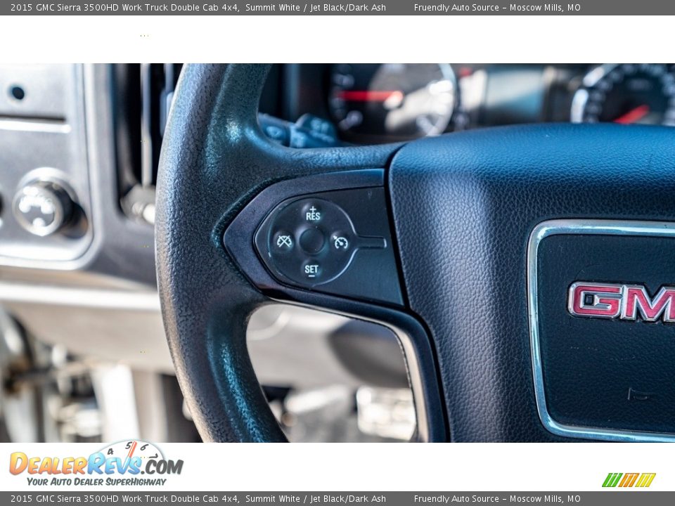 2015 GMC Sierra 3500HD Work Truck Double Cab 4x4 Steering Wheel Photo #28
