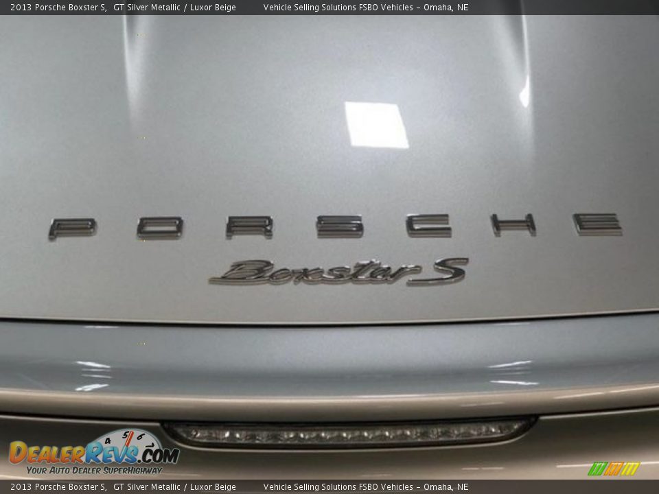 2013 Porsche Boxster S GT Silver Metallic / Luxor Beige Photo #13