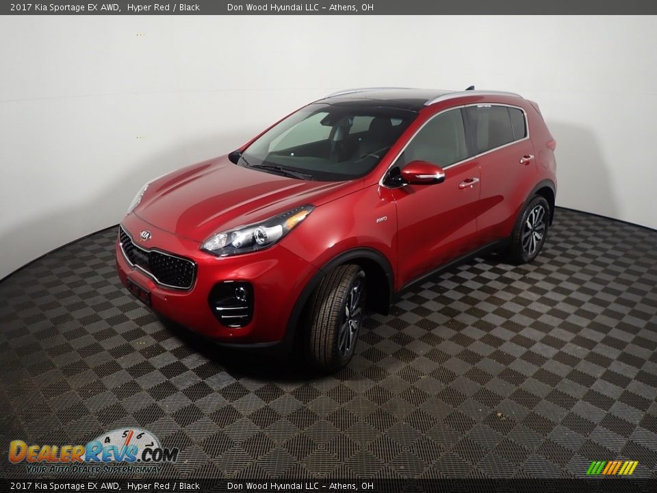 2017 Kia Sportage EX AWD Hyper Red / Black Photo #12