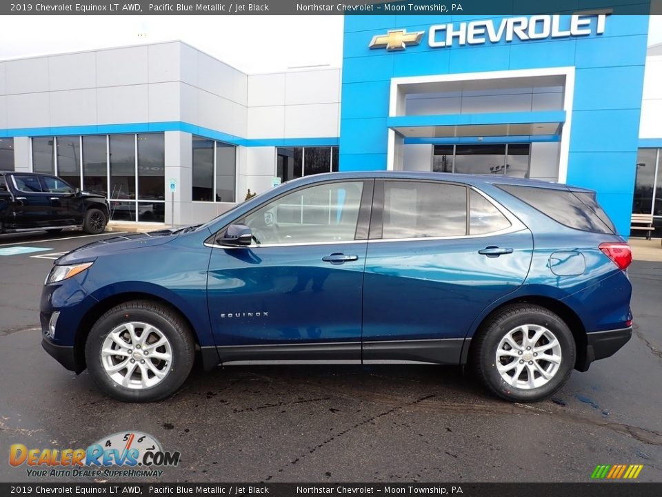 2019 Chevrolet Equinox LT AWD Pacific Blue Metallic / Jet Black Photo #3