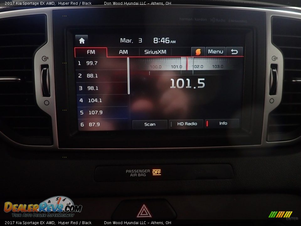 2017 Kia Sportage EX AWD Hyper Red / Black Photo #30