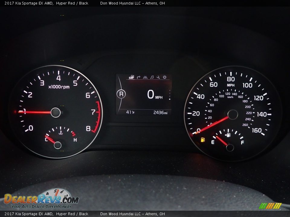 2017 Kia Sportage EX AWD Hyper Red / Black Photo #32