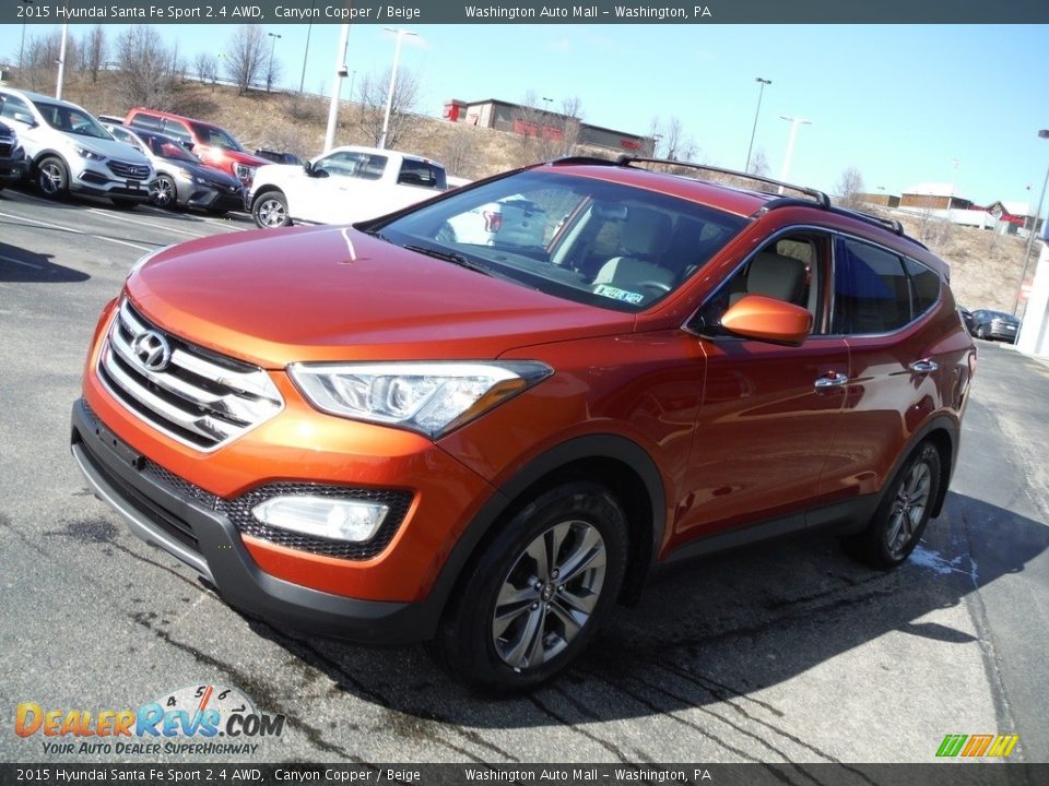 2015 Hyundai Santa Fe Sport 2.4 AWD Canyon Copper / Beige Photo #6