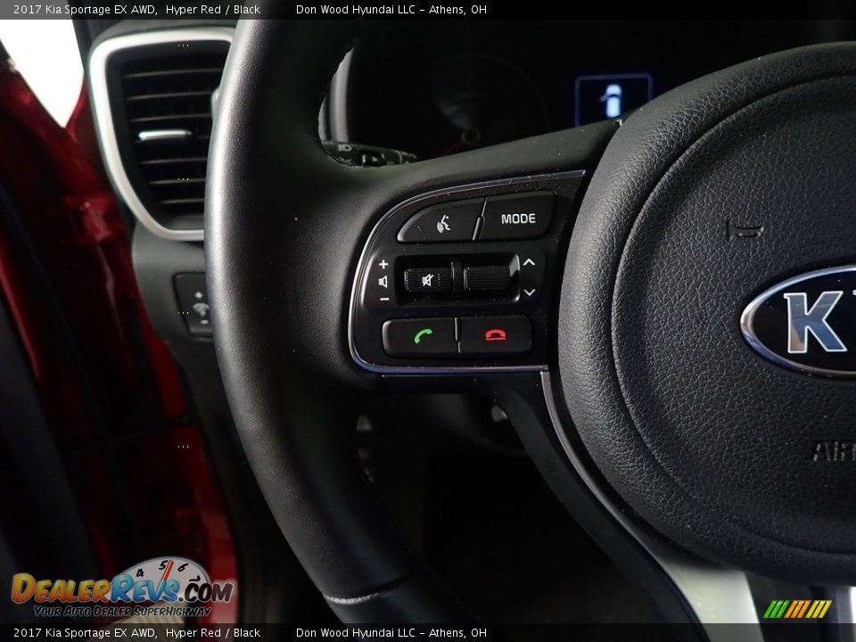 2017 Kia Sportage EX AWD Hyper Red / Black Photo #33
