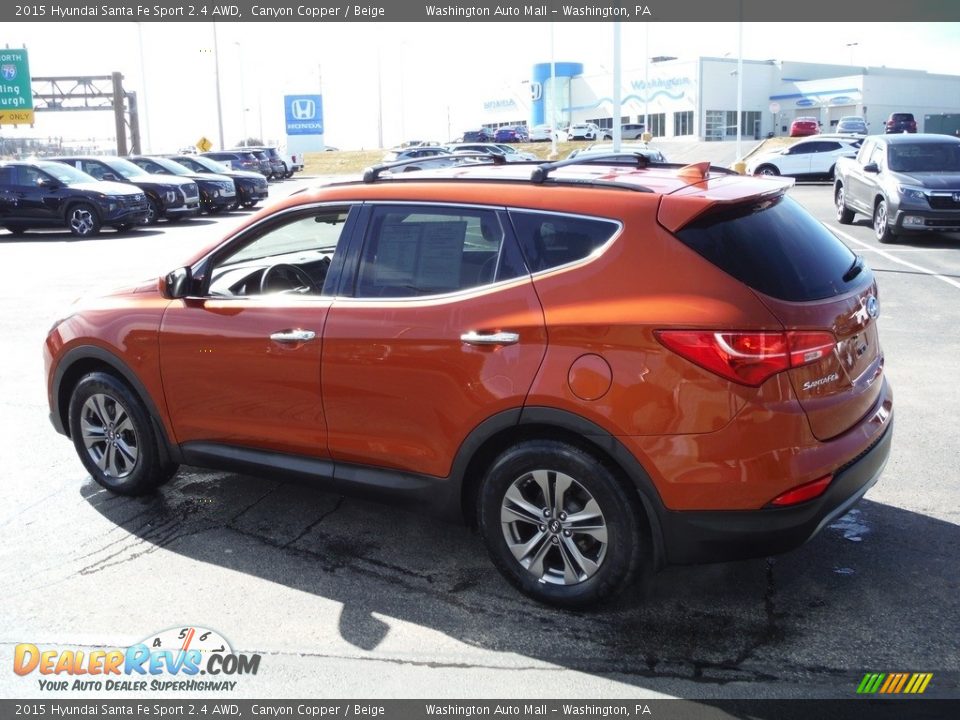 2015 Hyundai Santa Fe Sport 2.4 AWD Canyon Copper / Beige Photo #8