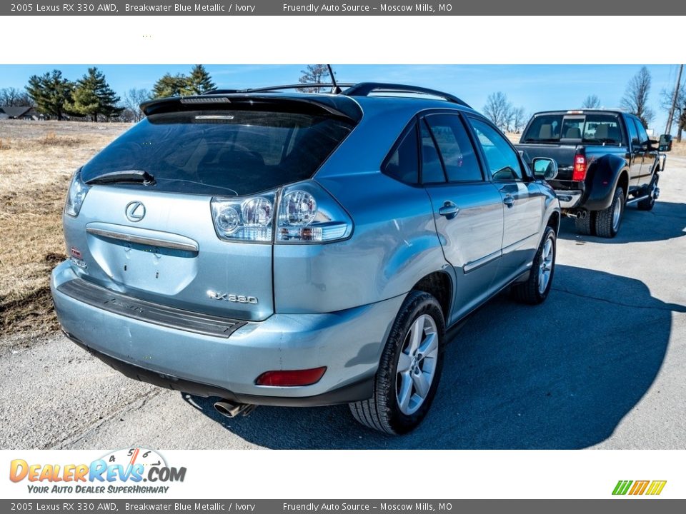 2005 Lexus RX 330 AWD Breakwater Blue Metallic / Ivory Photo #4