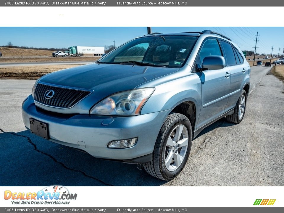 2005 Lexus RX 330 AWD Breakwater Blue Metallic / Ivory Photo #8