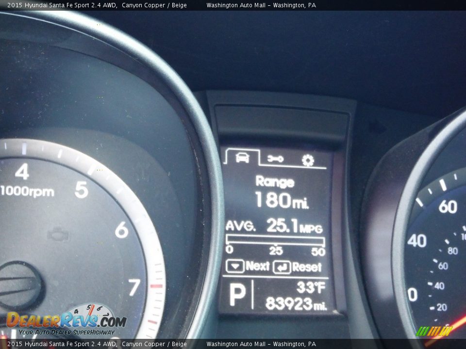 2015 Hyundai Santa Fe Sport 2.4 AWD Canyon Copper / Beige Photo #30