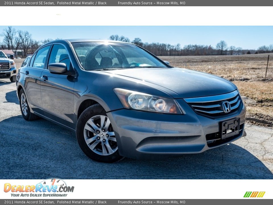 2011 Honda Accord SE Sedan Polished Metal Metallic / Black Photo #1