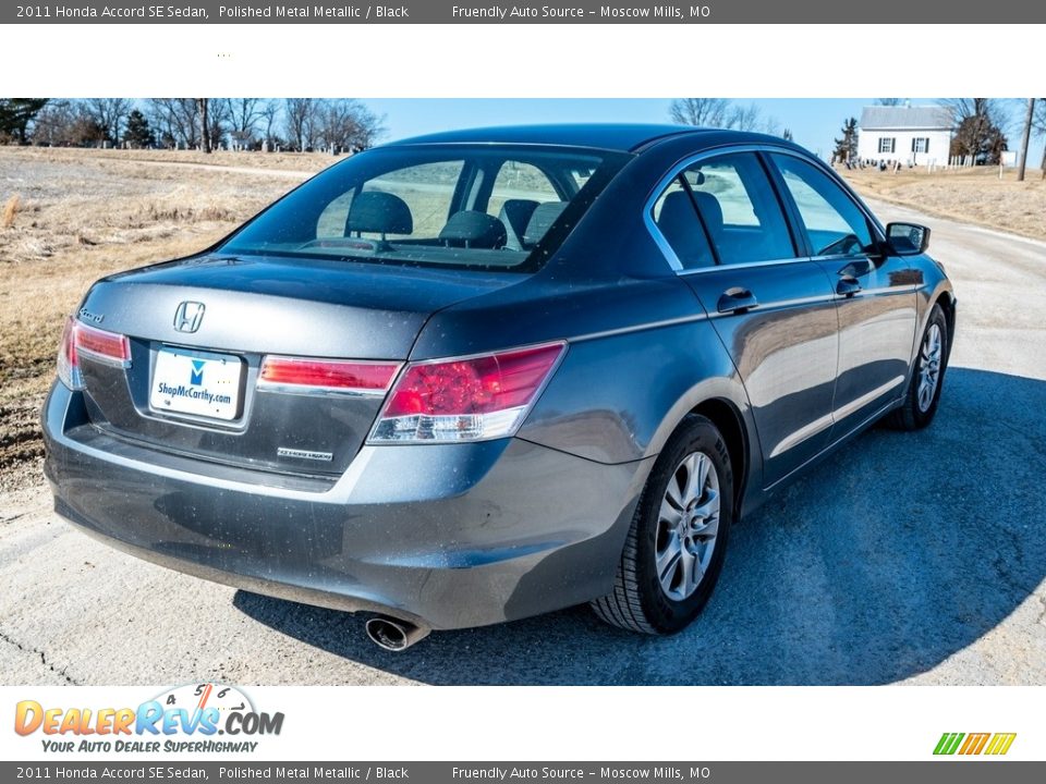 2011 Honda Accord SE Sedan Polished Metal Metallic / Black Photo #4