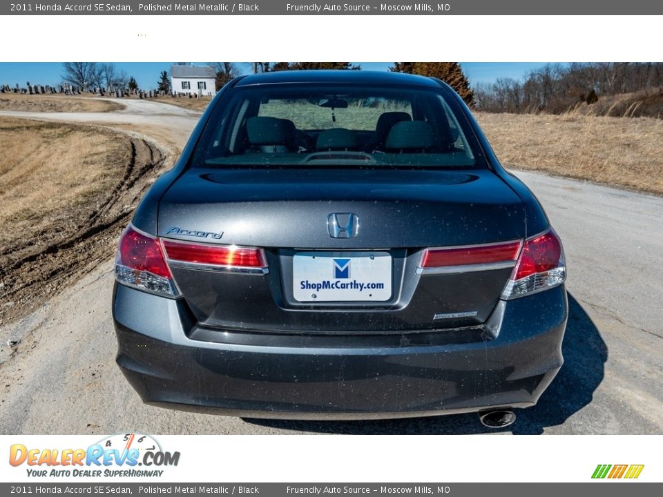 2011 Honda Accord SE Sedan Polished Metal Metallic / Black Photo #5