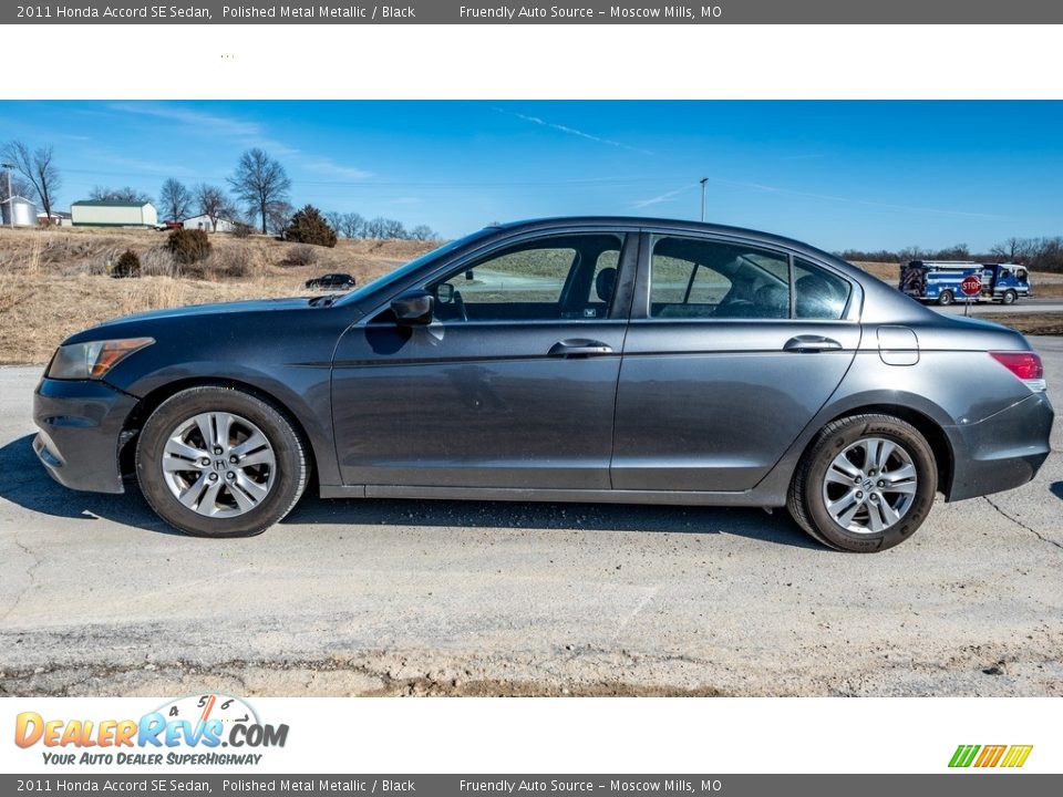 2011 Honda Accord SE Sedan Polished Metal Metallic / Black Photo #7