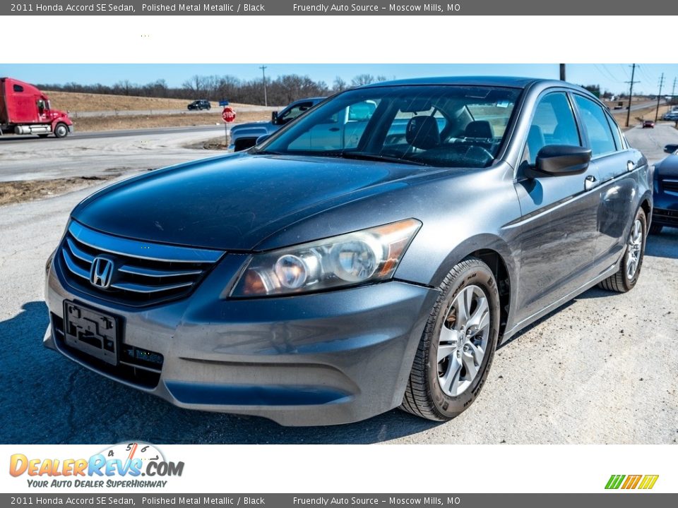 2011 Honda Accord SE Sedan Polished Metal Metallic / Black Photo #8