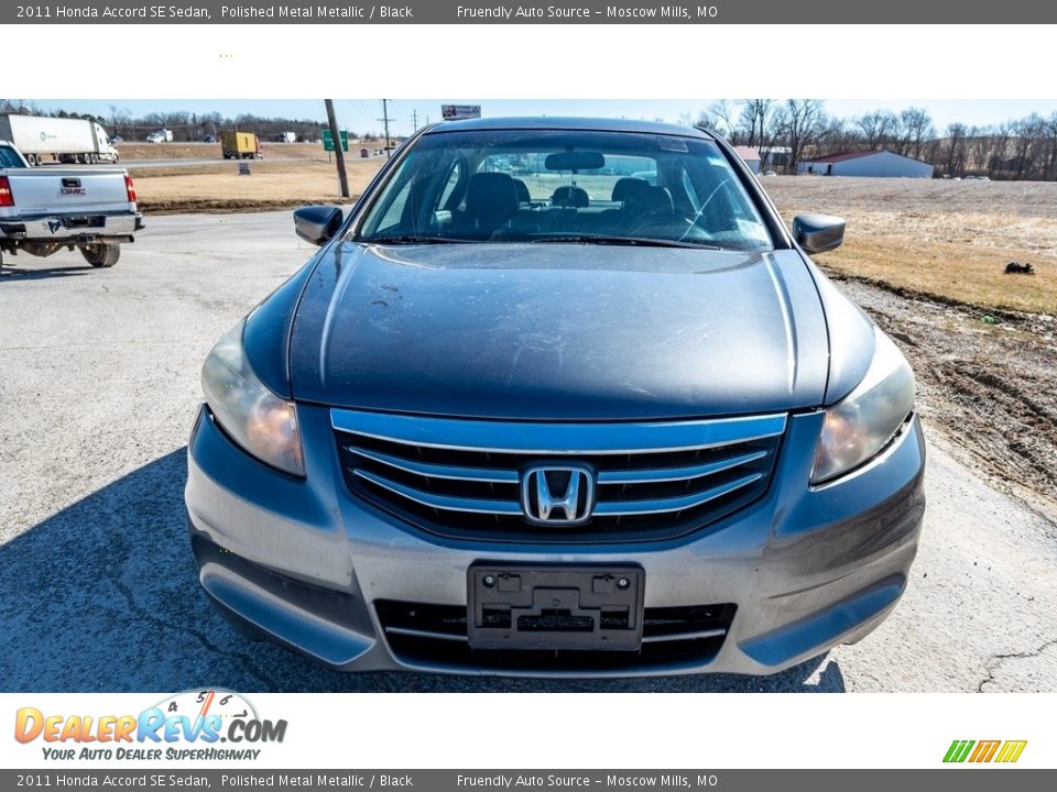 2011 Honda Accord SE Sedan Polished Metal Metallic / Black Photo #9