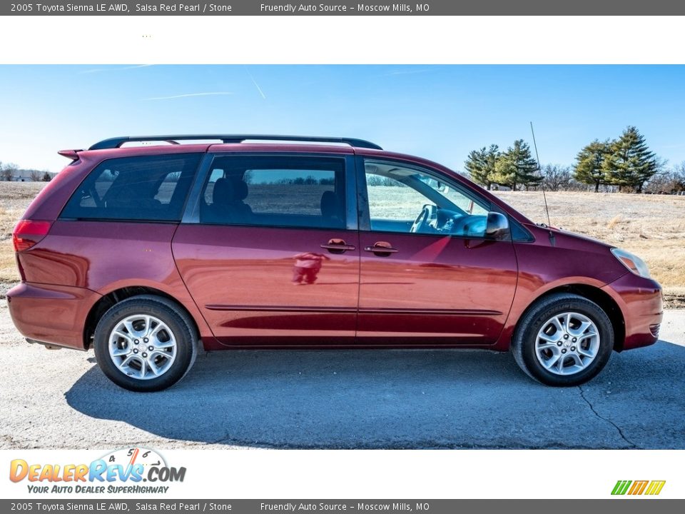 2005 Toyota Sienna LE AWD Salsa Red Pearl / Stone Photo #3