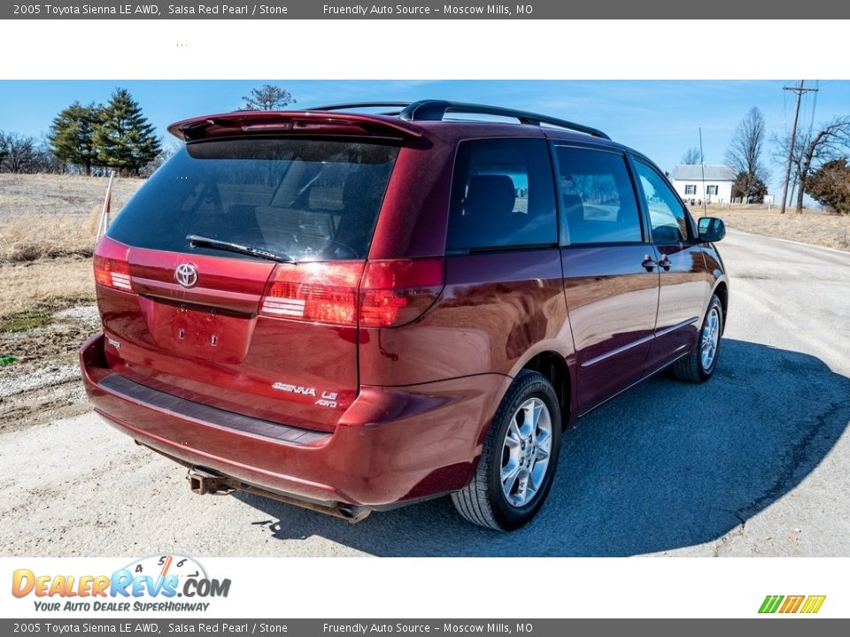 2005 Toyota Sienna LE AWD Salsa Red Pearl / Stone Photo #4