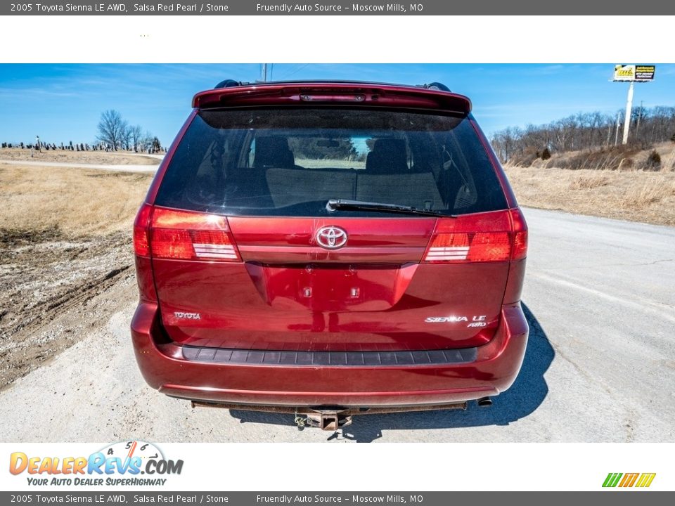 2005 Toyota Sienna LE AWD Salsa Red Pearl / Stone Photo #5