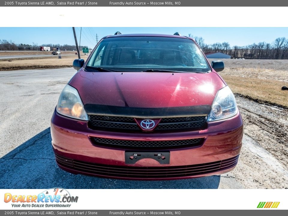 2005 Toyota Sienna LE AWD Salsa Red Pearl / Stone Photo #9