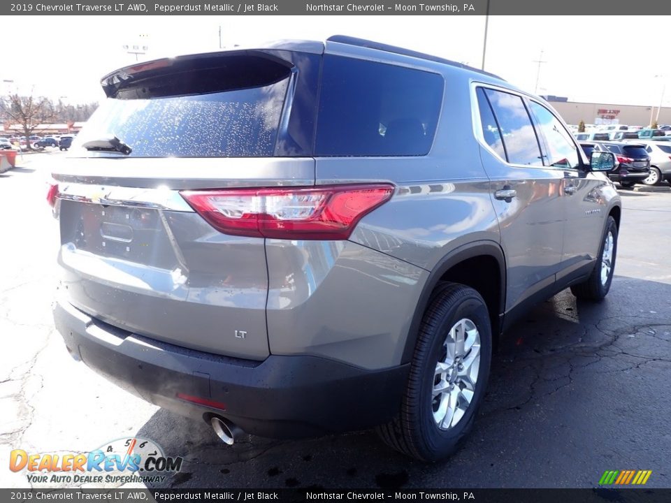 2019 Chevrolet Traverse LT AWD Pepperdust Metallic / Jet Black Photo #8