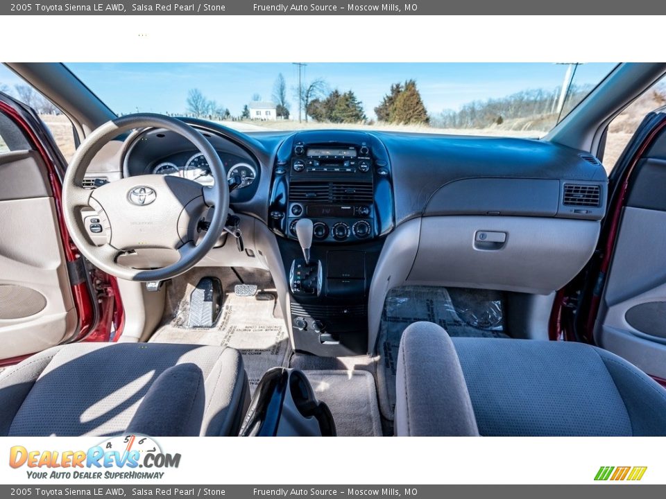 2005 Toyota Sienna LE AWD Salsa Red Pearl / Stone Photo #27